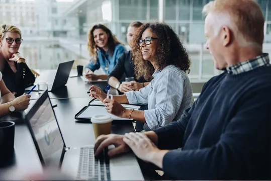 image of team working at office